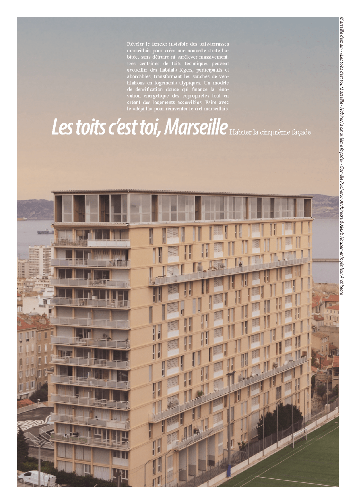 Les toits c’est toi, Marseille – Habiter la cinquième&nbsp;façade